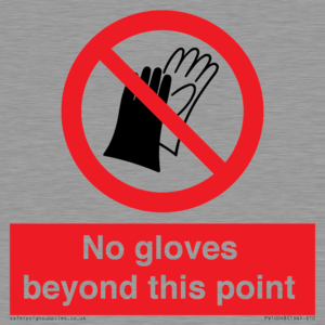 No gloves beyond this point